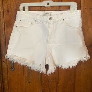 Abercrombie and Fitch high rise 4” shorts.